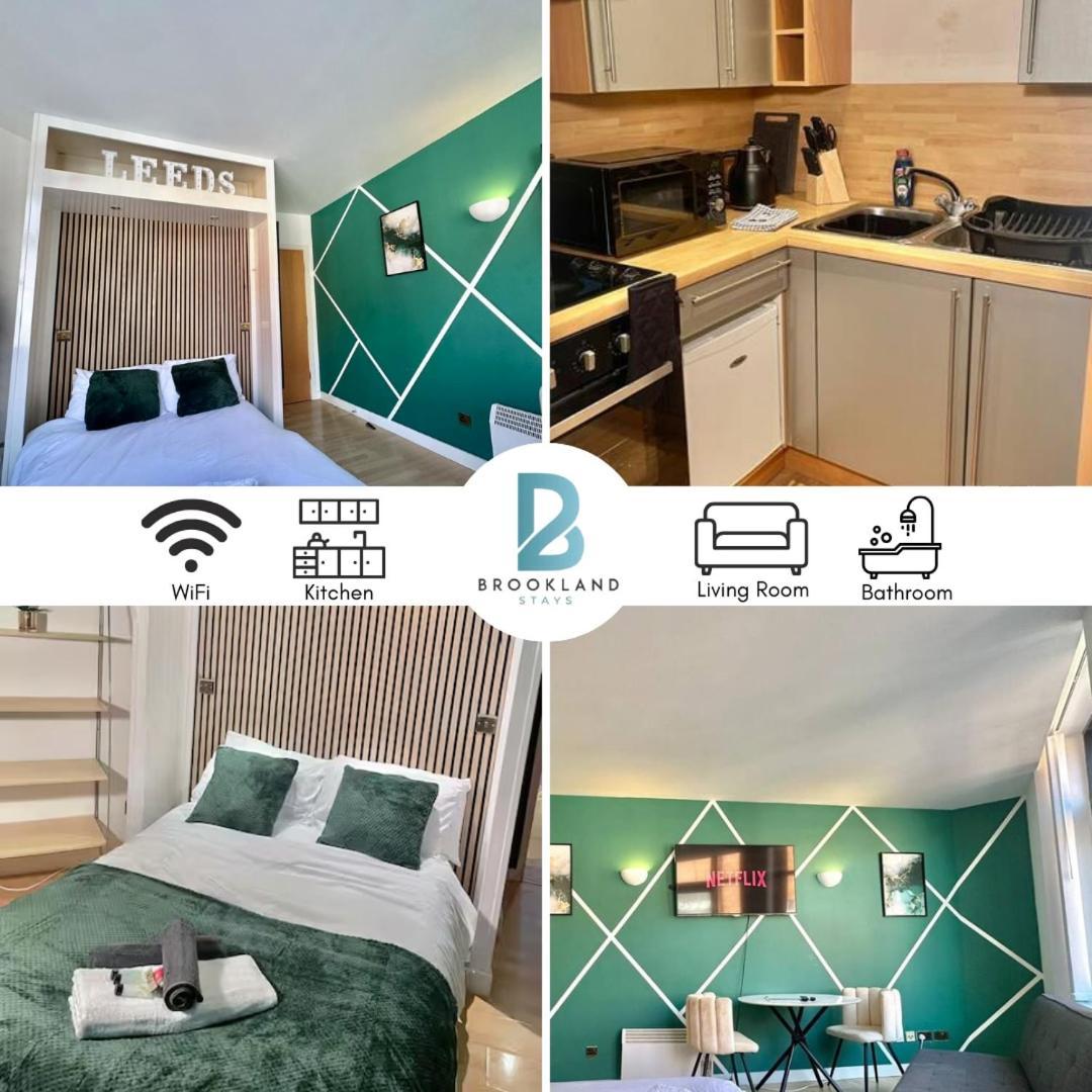 Studio Flat By Brookland Stays Serviced Accommodation Short Lets Leeds With Free Wifi Extérieur photo